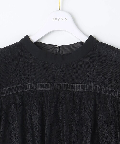 any SiS 洗える　レーシーケープ ドレス　M 洗える】レーシーケープ ドレス / any SiS | ファッション通販