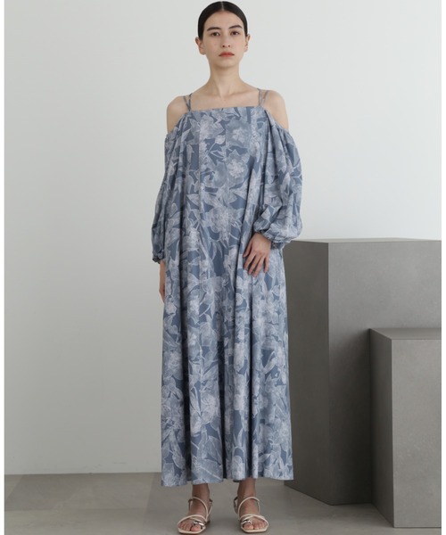 JILL STUART ワンピース ビッグフラワープリントワンピース
