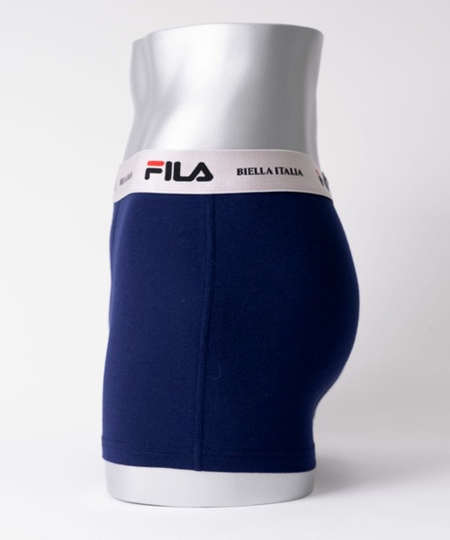 FILA ボクサーパンツ フィラ ブランド ロゴ 光沢 ウエストバンド