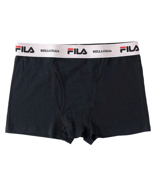 FILA ボクサーパンツ フィラ ブランド ロゴ 光沢 ウエストバンド