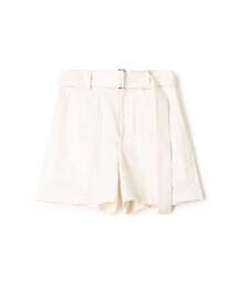 TOMORROWLAND .B パンツ コットンシルクデニムライク ショートパンツ TOMORROWLAND .B パンツ コットンシルクデニムライク ショートパンツ