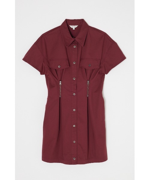 moussy ワンピース MOUSSY | WAIST ZIP UP ドレス (ワンピース(ミニ・ミディアム
