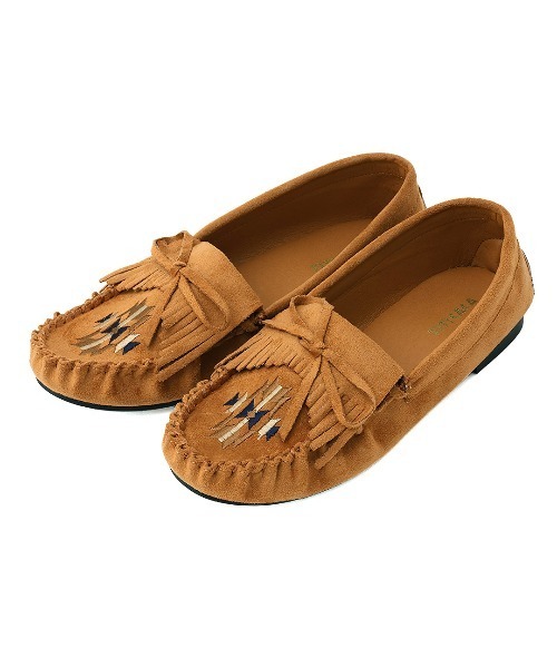 チチカカ（TITICACA） デッキシューズ モカシン ネイティブ刺繍