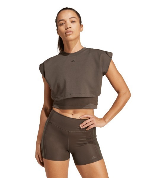 新品入荷 ノースリーブ タンクトップ adidas アディダス ボクシー パワー トップス