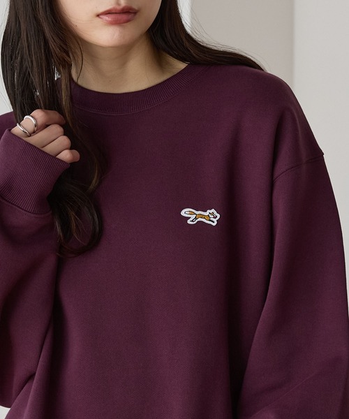 トレーナー スウェット PENNEYS/ペニーズ 別注 THE FOX ロゴ ワンポイントワッペン刺繍オーバーサイズプルオーバースウェット レディース | PENNEYS | 10