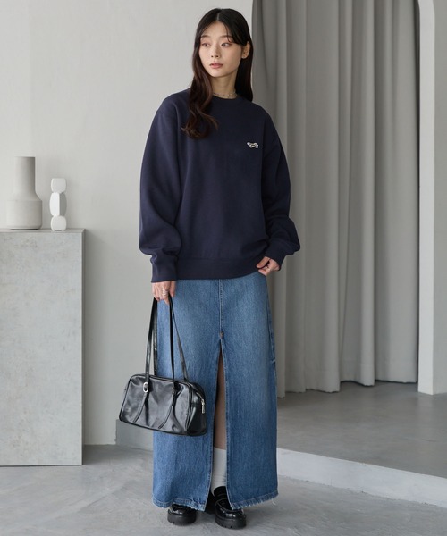 トレーナー スウェット PENNEYS/ペニーズ 別注 THE FOX ロゴ ワンポイントワッペン刺繍オーバーサイズプルオーバースウェット レディース | PENNEYS | 17