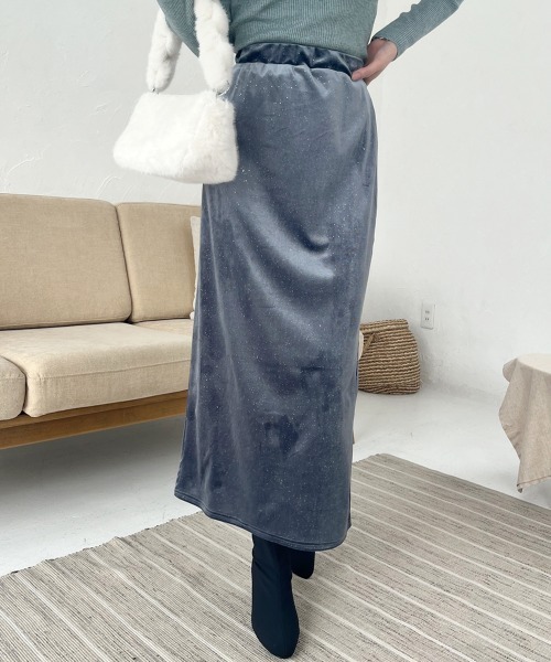 スカート ラメベロアナロースカート : ZOZOTOWN Yahoo!店 - 通販