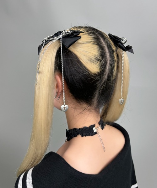 Amilige（アミリージュ） ヘアピン チェーン付ヘアクリップセット