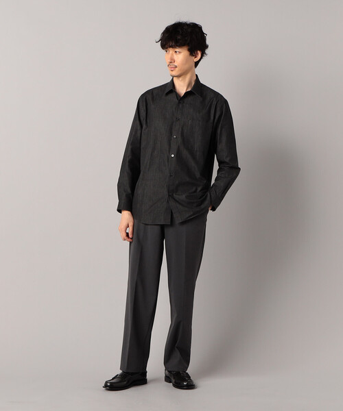 COMME CA MEN スラックス ナイロンビスコース2WAYストレッチ