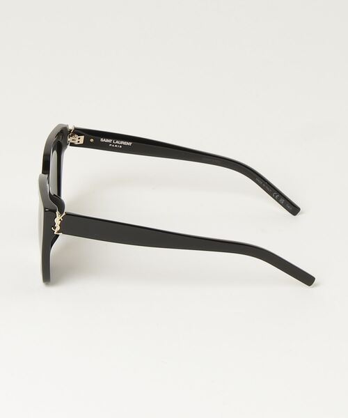 ★送料無料★SANT LAURENTサングラス SL169F SLIM 001 Saint Laurent SL169/F Slim 001 Round Polished Black Sunglasses