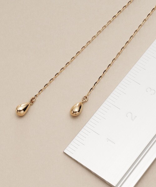 COCOSHNIK K10YG 中空サークルシェイプ ネックレス ショップ袋付 COCOSHNIK K10YG 中空サークルシェイプ ネックレス ショップ袋付