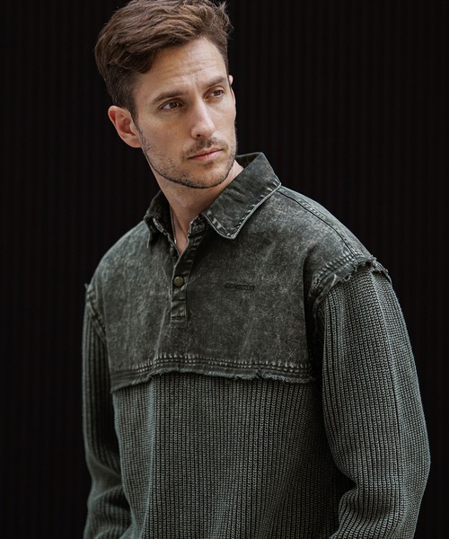 SOMEDIFF（サムディフ） セーター ニット 「SOMEDIFF」硫化染め