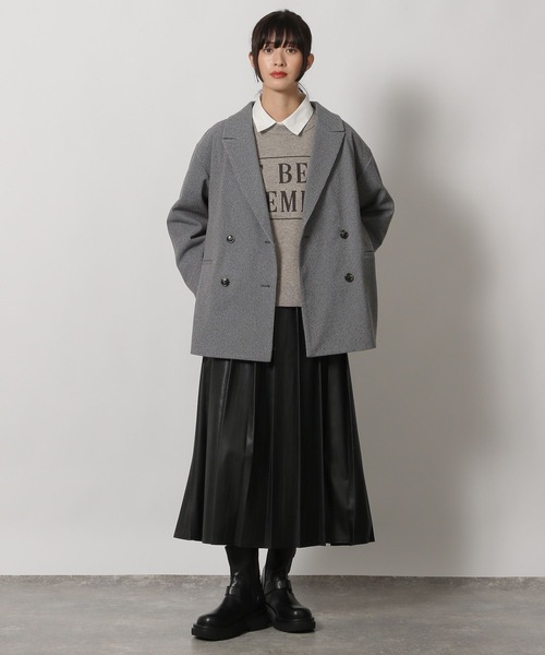 LAKOLE（ラコレ） ニット セーター アソートロゴジャガードニット