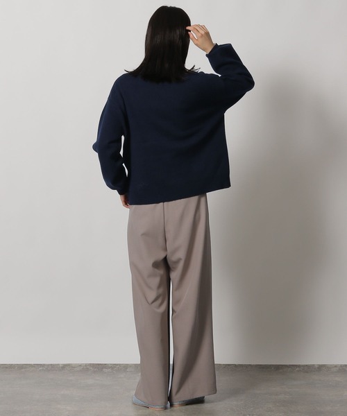 LAKOLE（ラコレ） ニット セーター アソートロゴジャガードニット