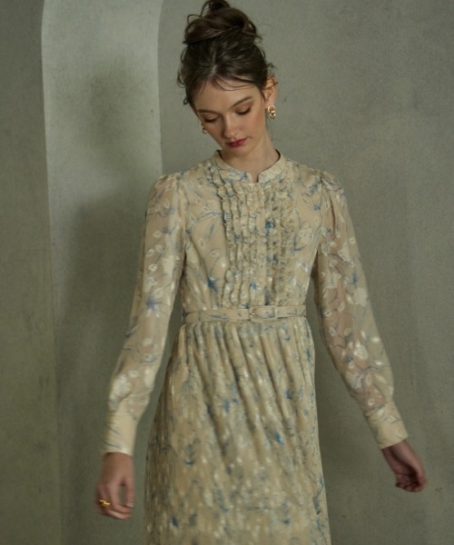 【新品】ERADIE エラディエ フラワープリントプリーツワンピース ERADIE（エラディエ） ワンピース Flower print pleats one piece