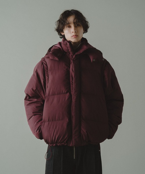 極美品 M-Premier 4wayダウンジャケット フード 袖着脱 近年モデル Camphor wood ダウンジャケット ダウン detachable sleeve 4way puffer