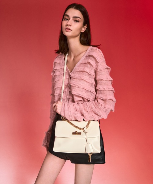 追跡★Charles&Keith Kerry キーチャーム付 ショルダーバッグ CHARLES ＆ KEITH ショルダーバッグ バッグ Kerry ケリー