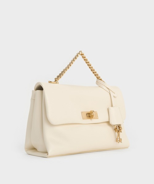 台湾 CHARLES&KEITH Kerry ラージ ショルダーバッグ CHARLES ＆ KEITH ショルダーバッグ バッグ Kerry ケリー