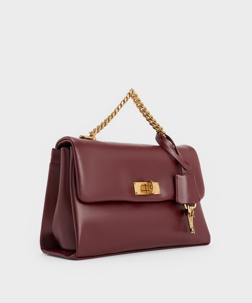 追跡★Charles&Keith Kerry キーチャーム付 ショルダーバッグ CHARLES ＆ KEITH ショルダーバッグ バッグ Kerry ケリー