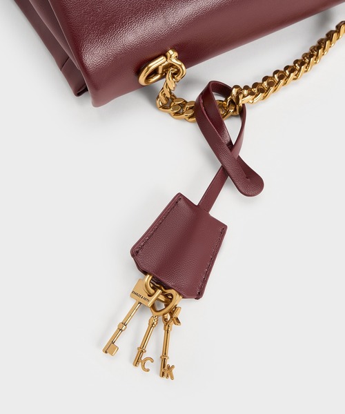 台湾 CHARLES&KEITH Kerry ラージ ショルダーバッグ CHARLES ＆ KEITH ショルダーバッグ バッグ Kerry ケリー
