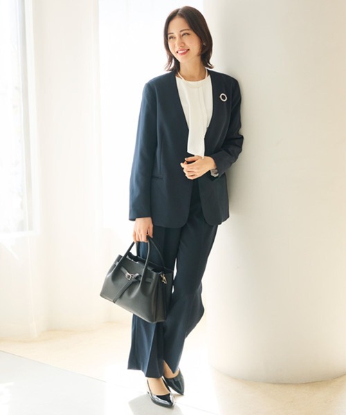 パンツ 「2025ceremony」セレモニーダブルクロスワイドパンツ/246076