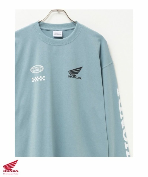 tシャツ 「別注」HONDA 袖ロゴ 長袖Tシャツ ロンT メンズ