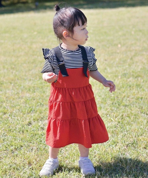 Apolina kidsジャンバースカート 2-3y チュール付き ジャンパースカート / any FAM KIDS
