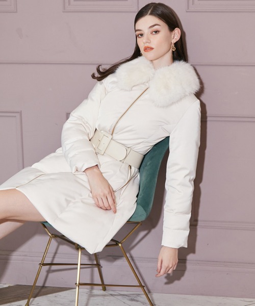 EIMY ISTOIRE（エイミーイストワール） ダウンコート M ホワイト