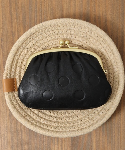 財布 zucchero ドット型押し親子がま口小銭入れ レディース : ZOZOTOWN