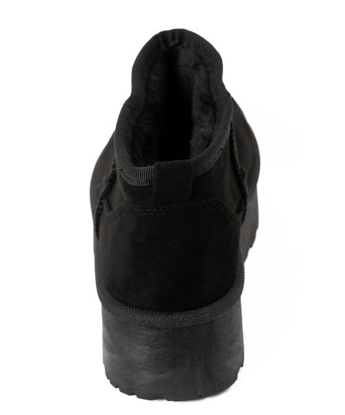 「R&E」 ムートンブーツ L ブラック レディース_画像5