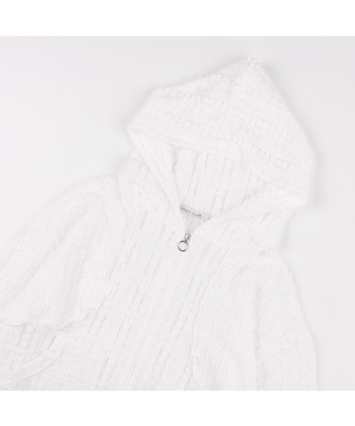 FANCY CLUB パーカー 「FANCY CLUB」PLUMPY LACE LINE HOOD ZIP