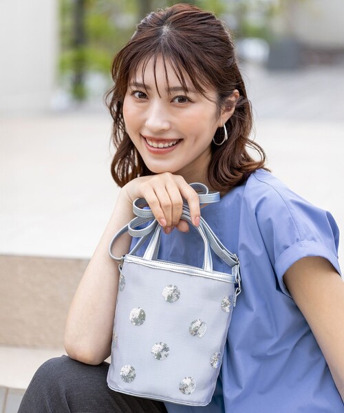 ANY SIS（エニィスィス） ショルダーバッグ バッグ 「2WAY」ドット 