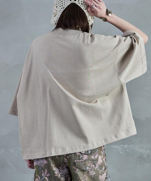 Fashion Letter(ファッションレター) tシャツ ボトルネック5分袖Tee Fashion Letter(ファッションレター) tシャツ ボトルネック5分袖Tee