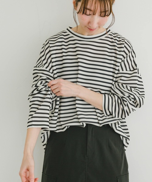 ITEMS URBANRESEARCH tシャツ カットジョーゼットロングTシャツ