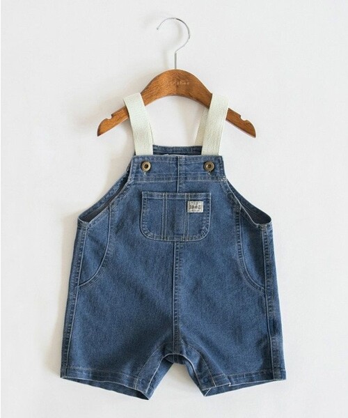 デニムブルー オーバーオール ポケット付き ワイドレッグデニムオーバーオール - ブルー | ZARA Japan / 日本
