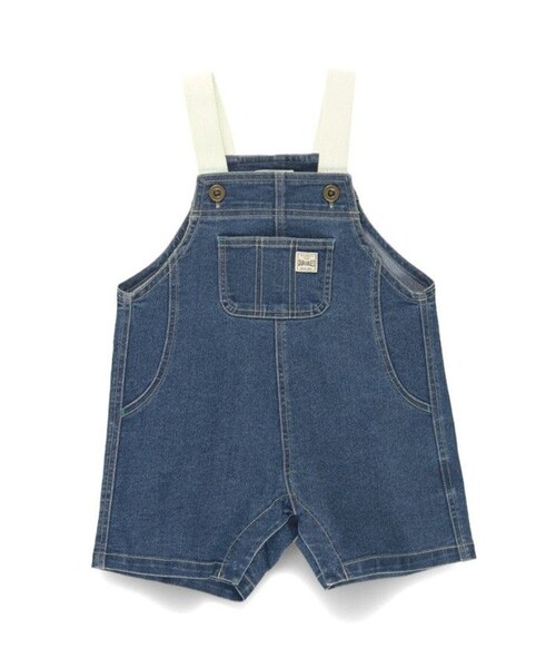 デニムブルー オーバーオール ポケット付き ワイドレッグデニムオーバーオール - ブルー | ZARA Japan / 日本