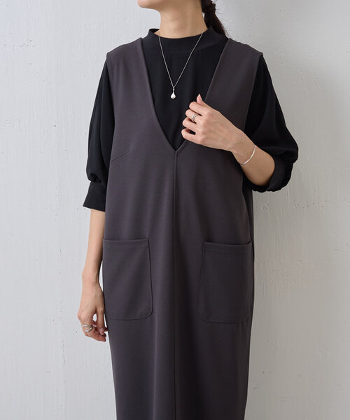 【新品未使用】BEARDSLEYジャンパースカート【定価28,600】 未使用級 BEARDSLEY ツイードフレアワンピース ジャンパー