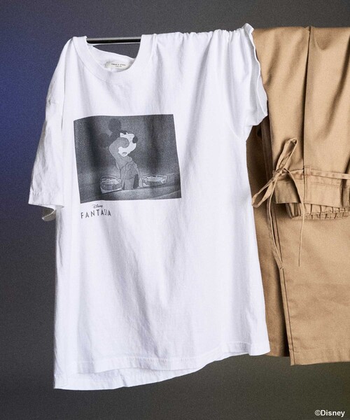 FREAK'S STORE tシャツ 「DISNEY FANTASIA」 ボックスモノクロ
