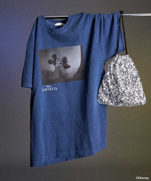 tシャツ 「DISNEY FANTASIA」 ビッグフロント プリントTシャツ/ディズニー/ファンタジア/ミッキーマウス レディース セール】【DISNEY FANTASIA】 ビッグフロント プリントTシャツ