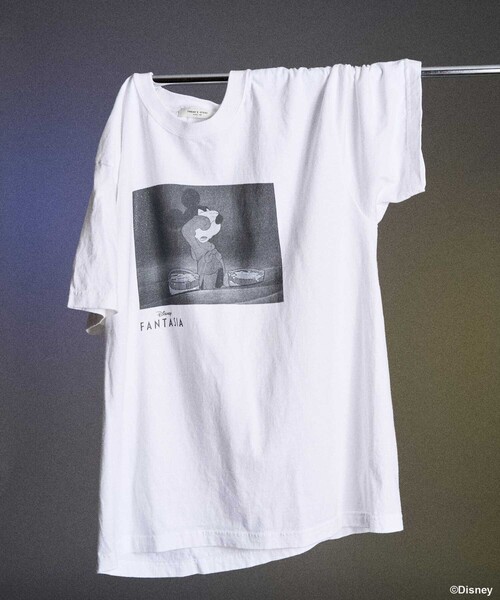 tシャツ 「DISNEY FANTASIA」 ボックスモノクロフロントプリント Tシャツ/ディズニー/ファンタジア/ミッキーマウス レディース | FREAK'S STORE | 07