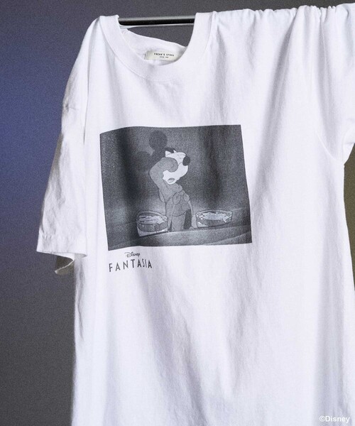 tシャツ 「DISNEY FANTASIA」 ボックスカラーフロントプリントTシャツ/ディズニー/ファンタジア/プリントTシャツ/ミッキーマウス レデ セール】【DISNEY FANTASIA】 ボックスカラーフロントプリントT