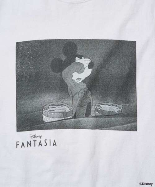 tシャツ 「DISNEY FANTASIA」 ビッグフロント プリントTシャツ/ディズニー/ファンタジア/ミッキーマウス レディース セール】【DISNEY FANTASIA】 ビッグフロント プリントTシャツ