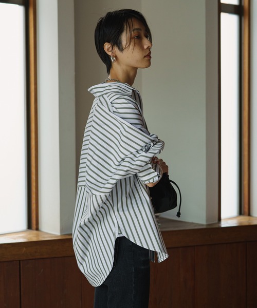 「LOUNGEDRESS」 ドルマンスリーブシャツ FREE ベージュ レディース Loungedress 「LOUNGEDRESS」 ドルマンスリーブシャツ FREE