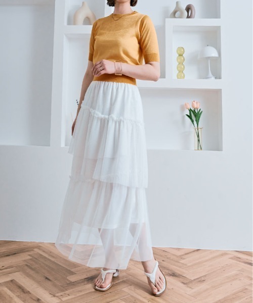 ロング スカート インナー付き チュールスカート : ZOZOTOWN Yahoo!店