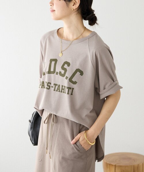 モカ リヴドロワ Yossshiiii企画 R.D.S.CロゴTシャツ　モカ RIVE DROITE（リヴドロワ） tシャツ 「Yossshiiii企画/即完売につき再