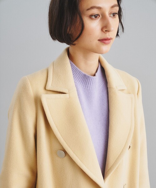 GRACE CONTINENTAL（グレースコンチネンタル） コート 36 イエロー