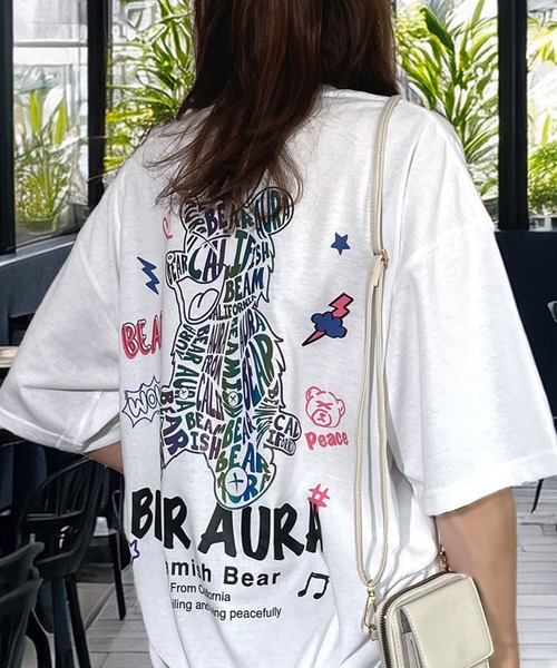 半袖Tシャツ ストリート 韓国 半袖 Tシャツ メンズ 黒 ブラック ビッグプリント ホワイト 夏