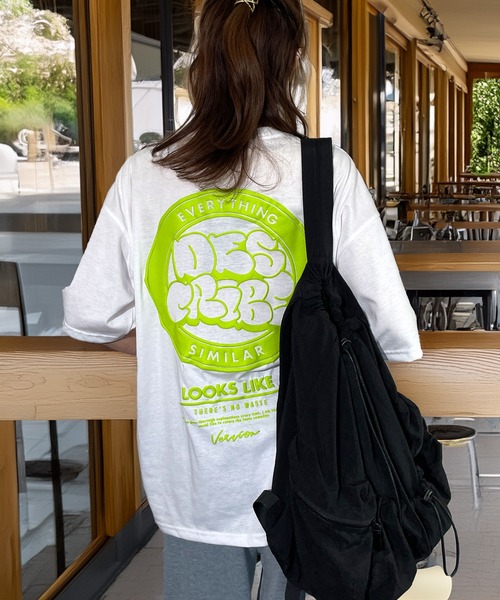 バックロゴ ルーズ Tシャツ 4色 ストリート 夏 トップス nr9251 バックロゴ ルーズ Tシャツ 4色 ストリート 夏 トップス nr9251