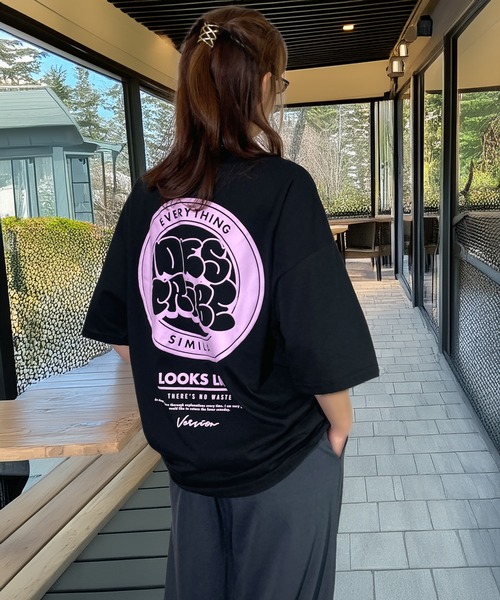 Candlestick tシャツ レトロ ポップ ストリート ワイド