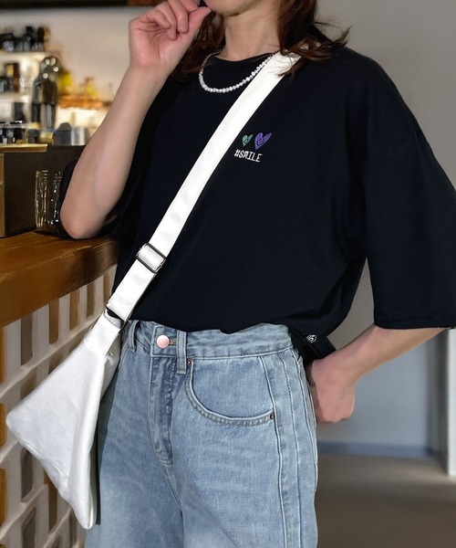 Candlestick tシャツ レトロ ポップ ストリート ワイド